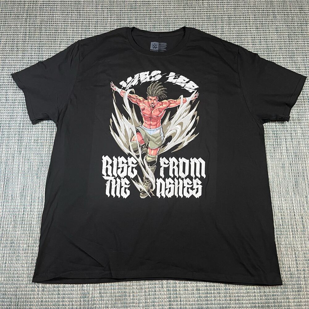 WWE Wes Lee Rise from the Ashes Black T-Shirt Men’s Sz 3XL New